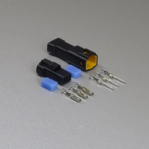 Sada vodotěsného konektoru 0.9 mm, 3 póly, černá