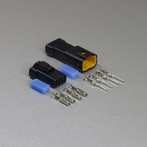 Sada vodotěsného konektoru 0.9 mm, 4 póly, černá