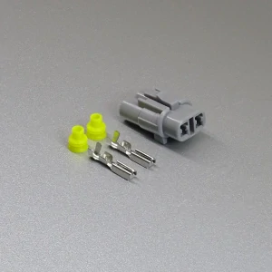 Sada vodotěsného konektoru 2.2 mm, 2 póly - zásuvka (samice), šedá
