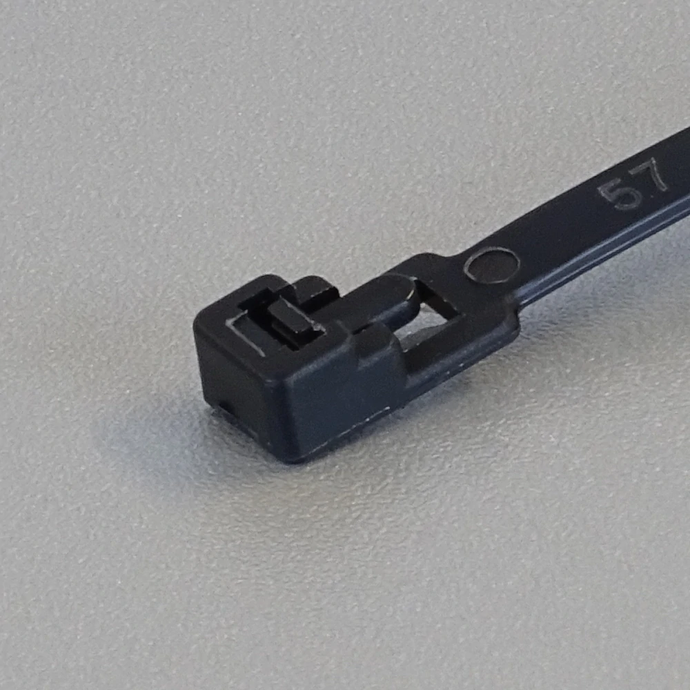 Stahovací páska, 4.8 mm, 200 mm, černá, rozebíratelná