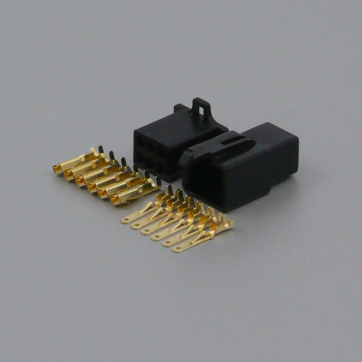 Sada konektoru Faston 2.8 mm, 6 pólů, černá