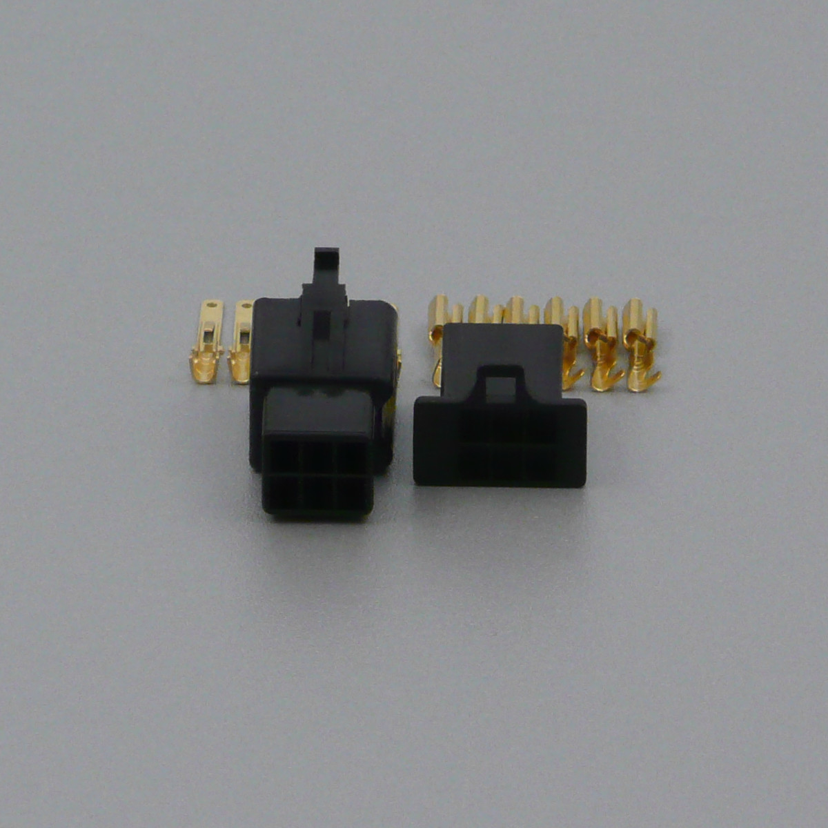 Sada konektoru Faston 2.8 mm, 6 pólů, černá