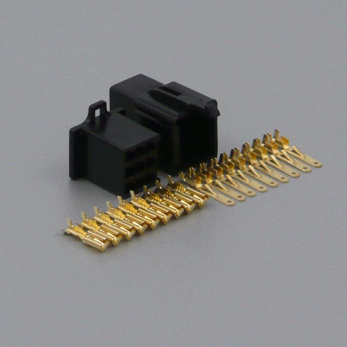 Sada konektoru Faston 2.8 mm, 9 pólů, černá