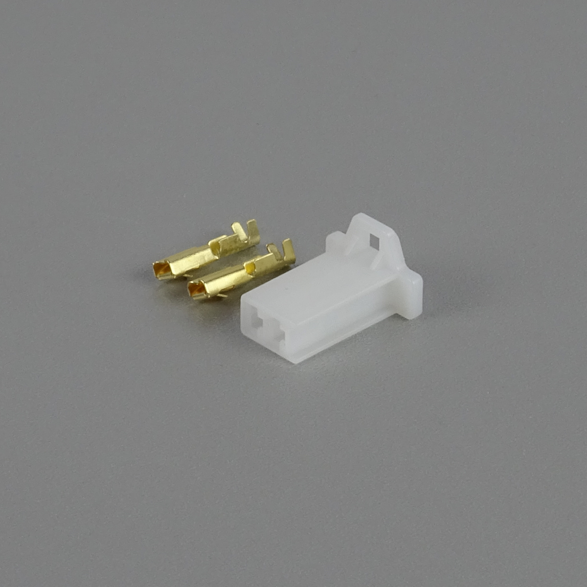 Sada konektoru Faston 2.8 mm, 2 póly, bílá - zásuvka (samice)