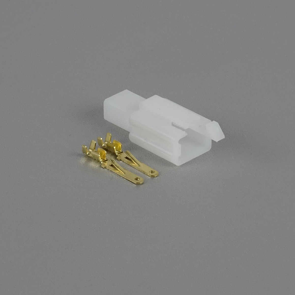 Sada konektoru Faston 2.8 mm, 2 póly, bílá - vidlice (samec)