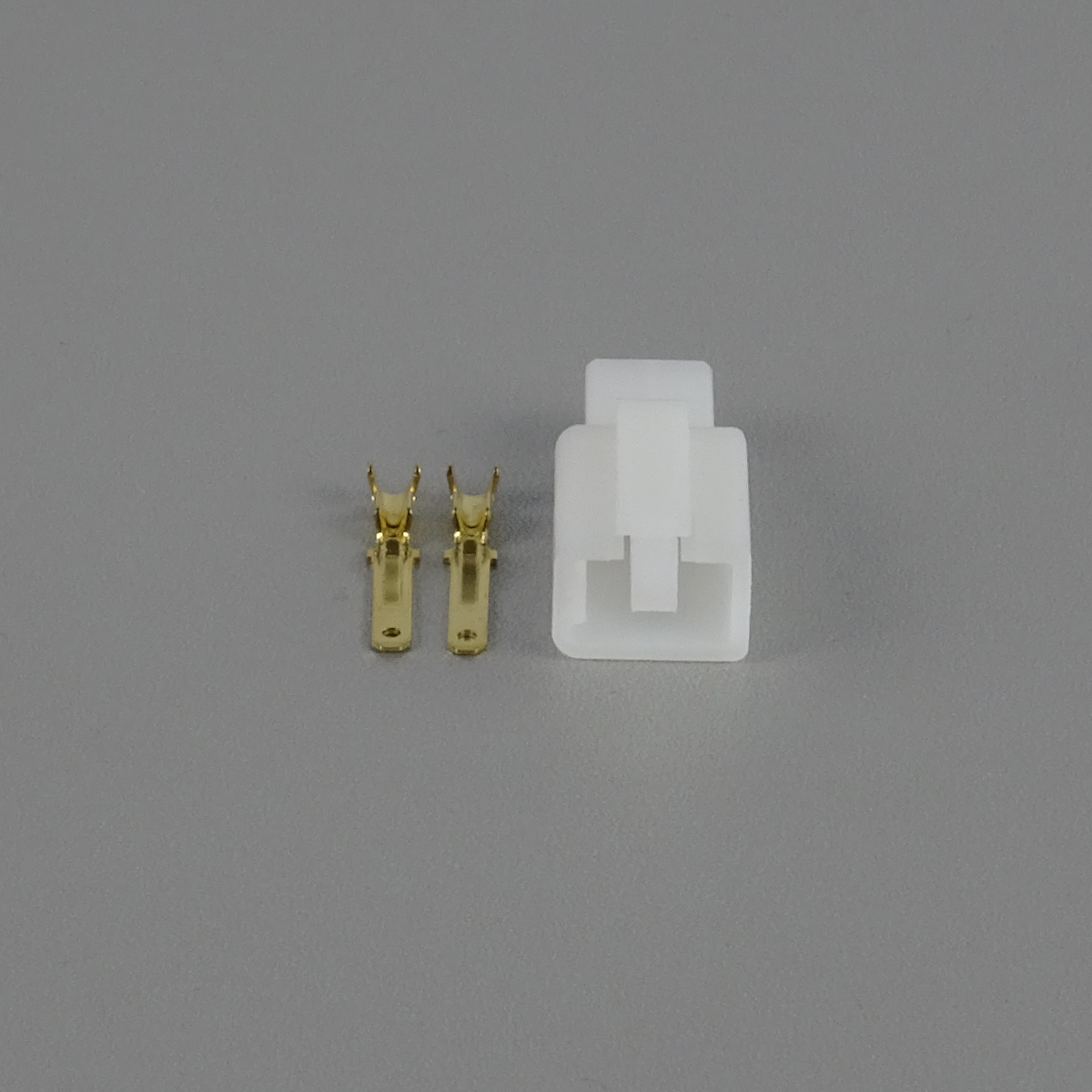 Sada konektoru Faston 2.8 mm, 2 póly, bílá - vidlice (samec)