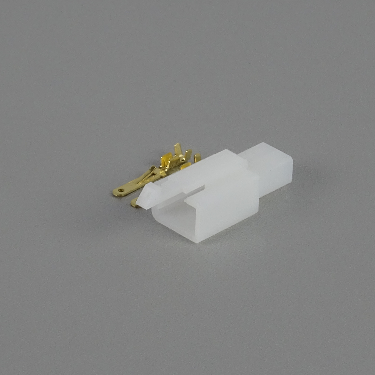 Sada konektoru Faston 2.8 mm, 2 póly, bílá - vidlice (samec)