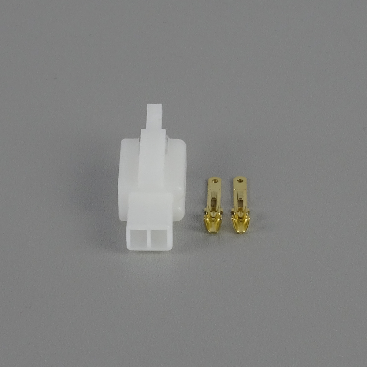 Sada konektoru Faston 2.8 mm, 2 póly, bílá - vidlice (samec)