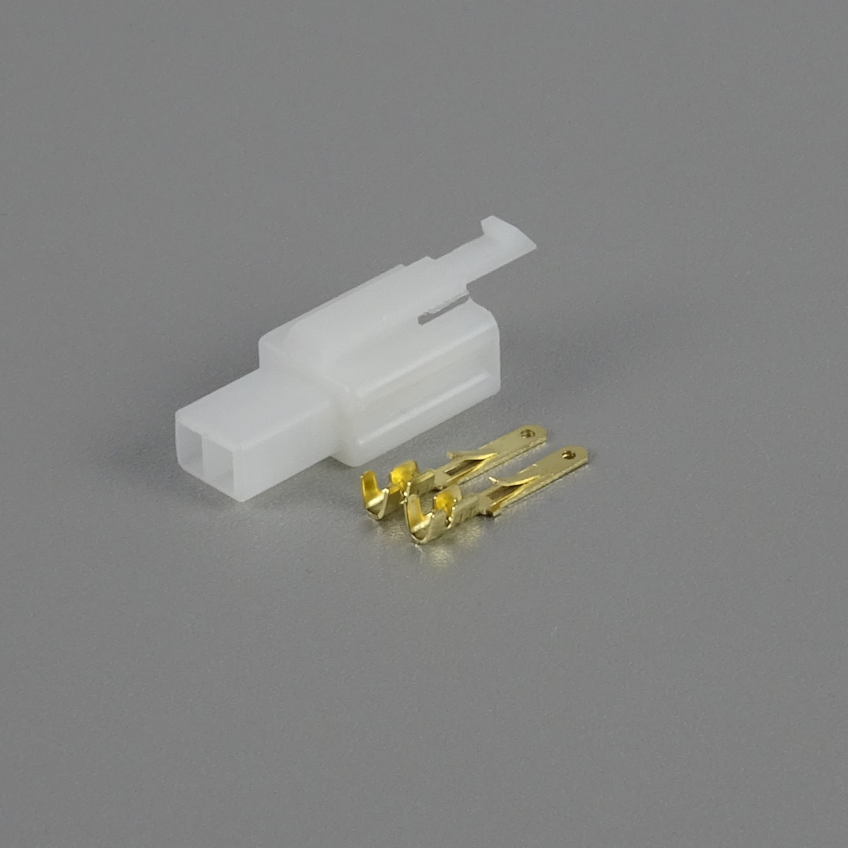Sada konektoru Faston 2.8 mm, 2 póly, bílá - vidlice (samec)