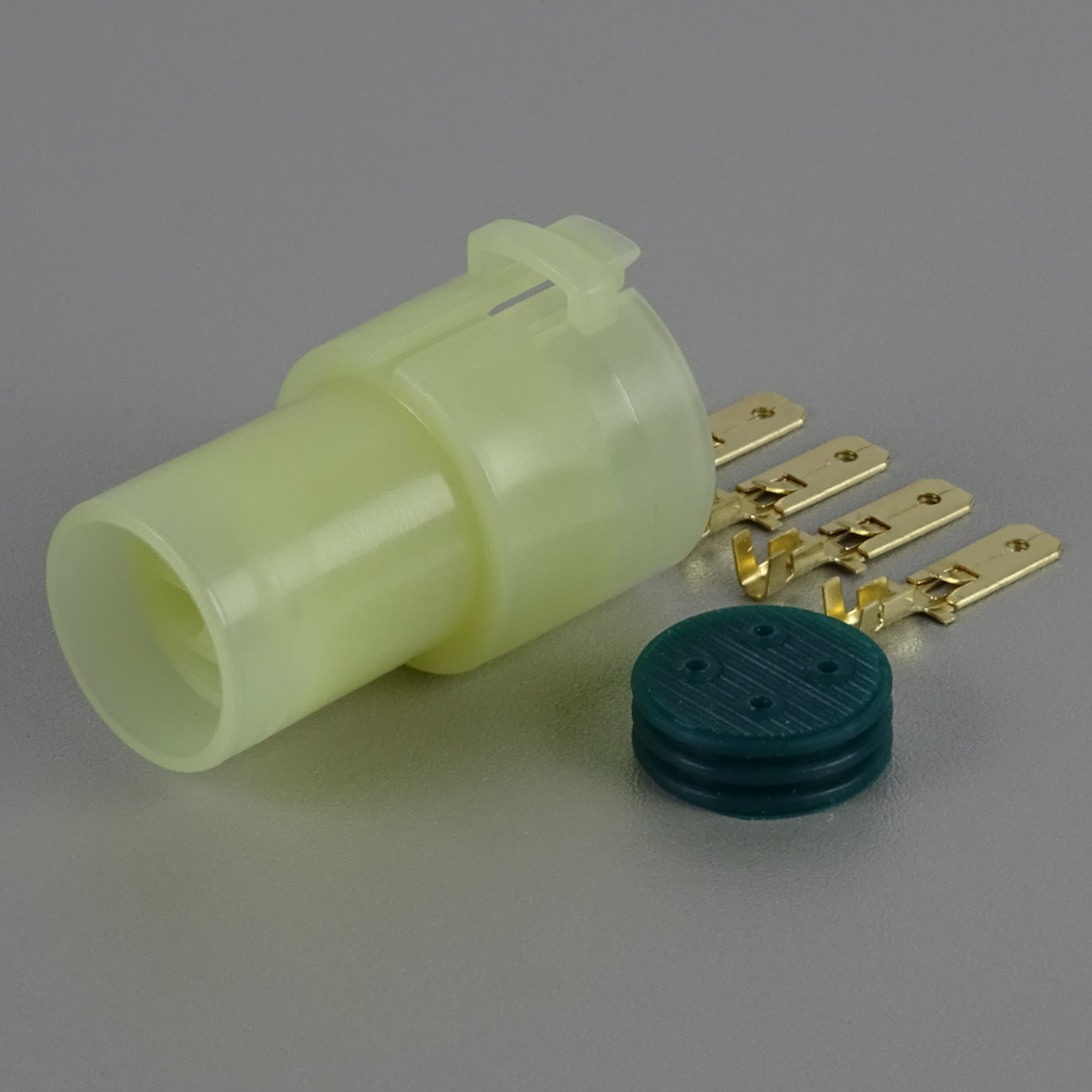 Sada vodotěsného konektoru 6.3 mm, kulatý, 4 póly - vidlice (samec)