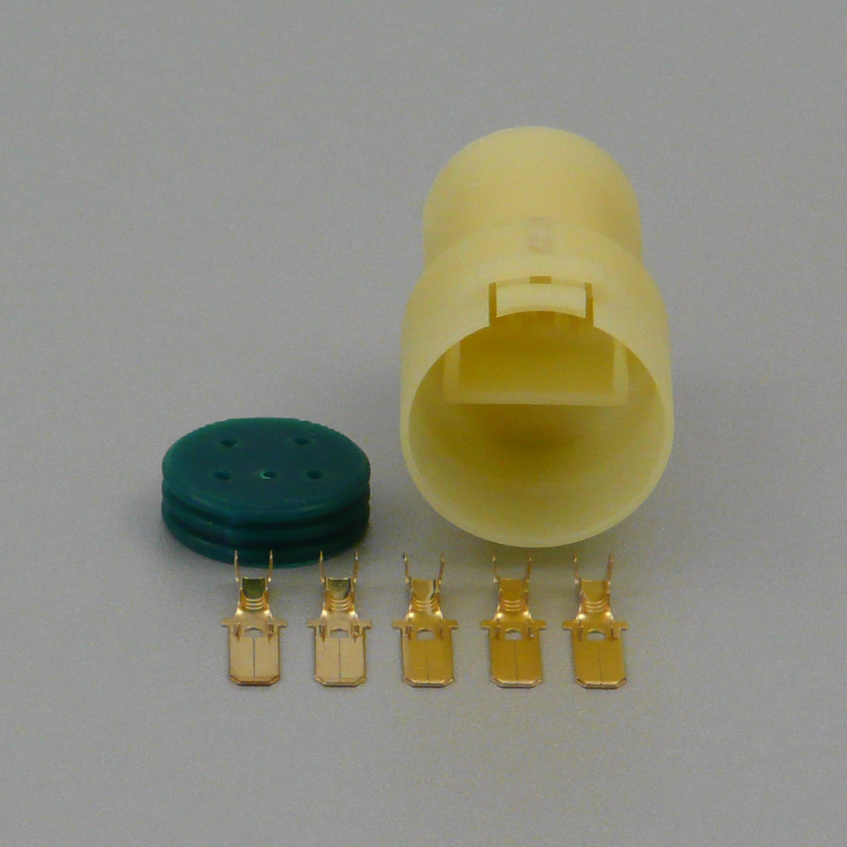 Sada vodotěsného konektoru 6.3 mm, Lance, 5 pólů - vidlice (samec)
