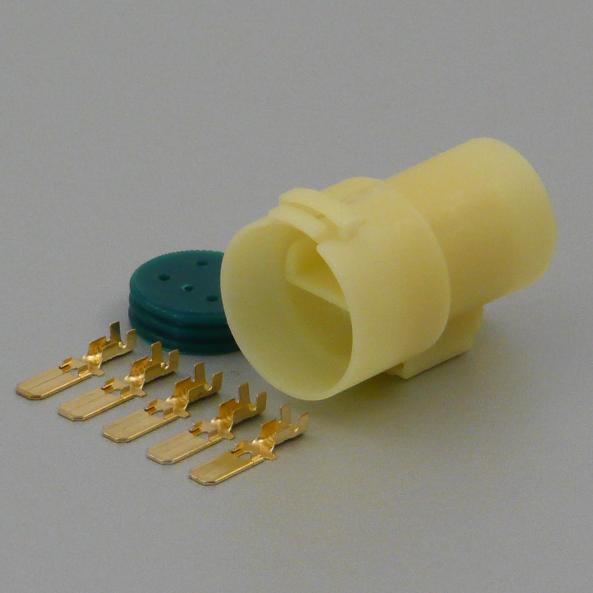 Sada vodotěsného konektoru 6.3 mm, Lance, 5 pólů - vidlice (samec)