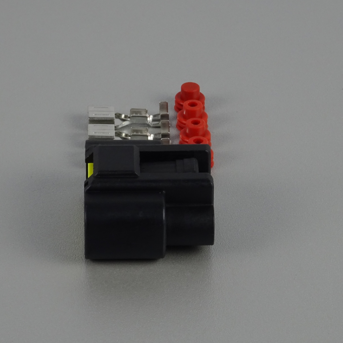 Sada vodotěsného konektoru 6.3 mm, 3 póly, černá - zásuvka (samice)