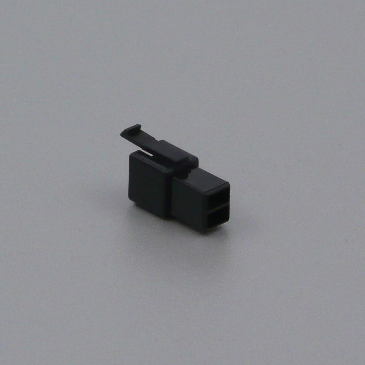 Pouzdro konektoru Faston 6.3 mm, 2 póly, černé - vidlice (samec)