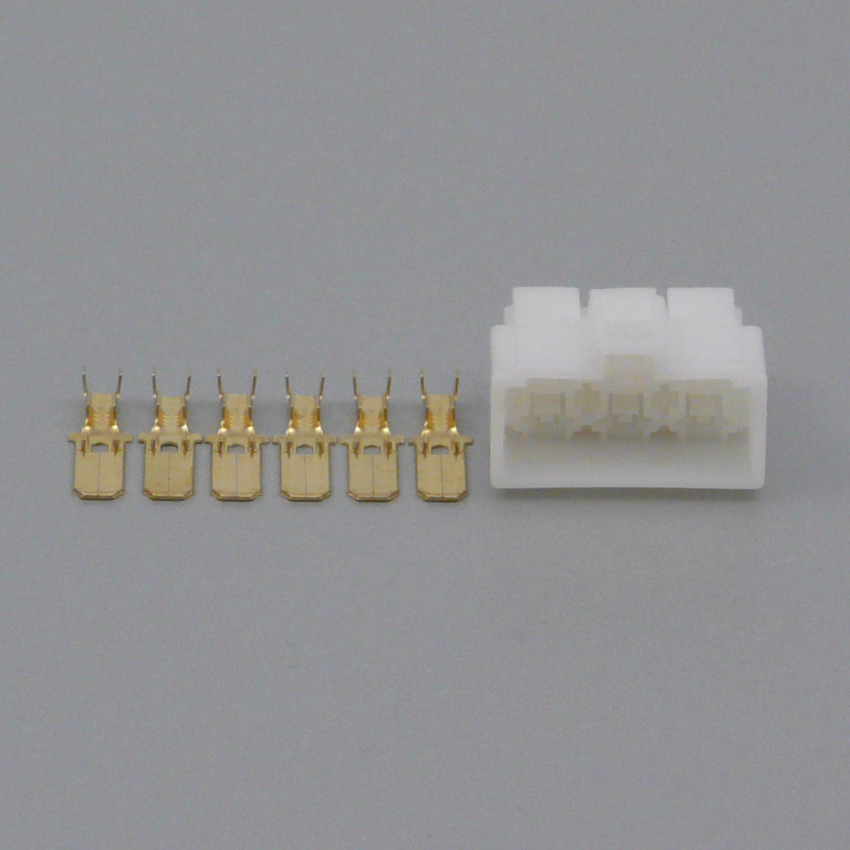 Sada konektoru Faston 6.3 mm, Lance, 6 pólů - vidlice (samec)