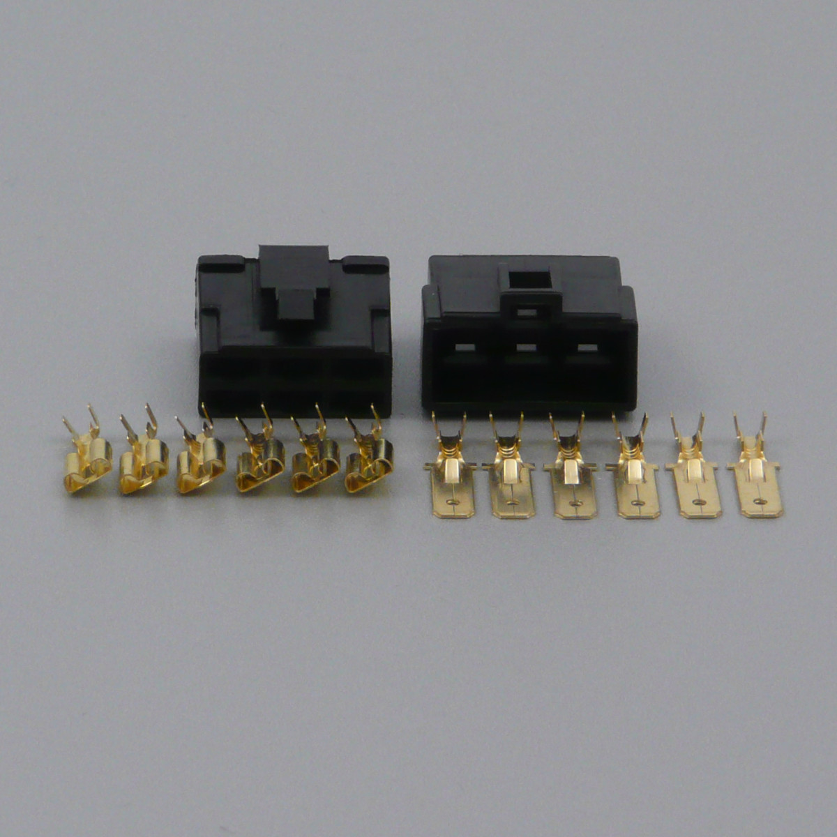 Sada konektoru Faston 6.3 mm, Special, 6 pólů, černá