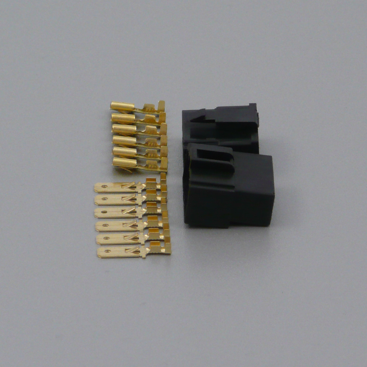 Sada konektoru Faston 6.3 mm, Special, 6 pólů, černá