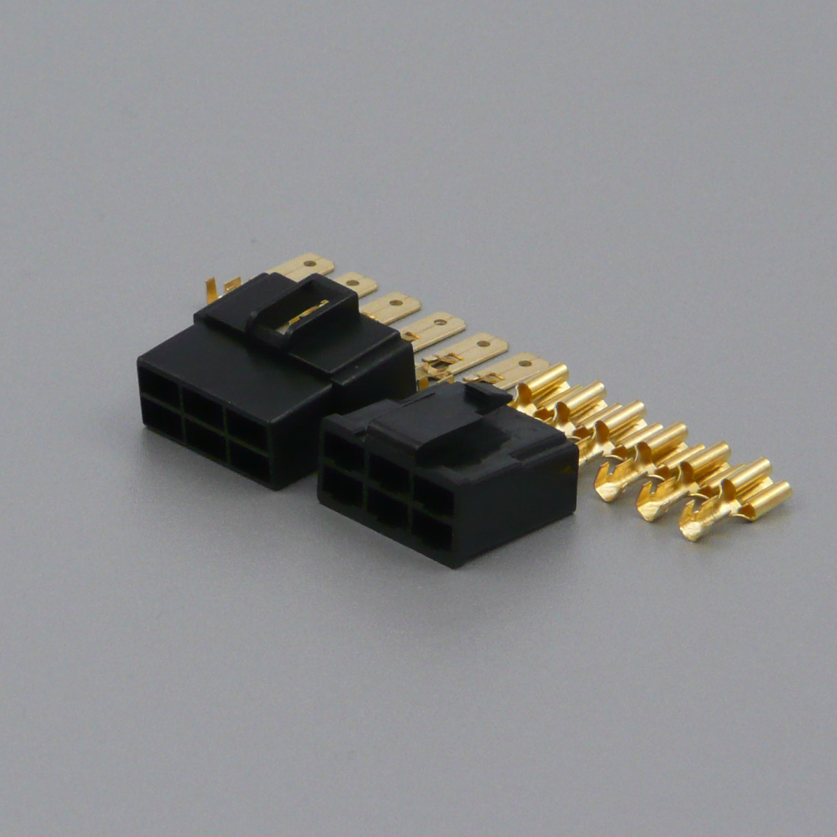 Sada konektoru Faston 6.3 mm, Special, 6 pólů, černá