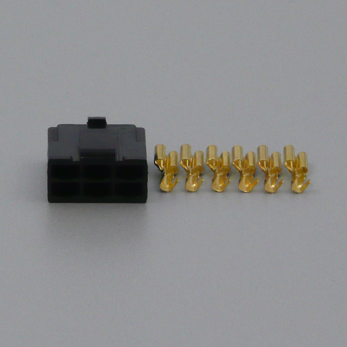 Sada konektoru Faston 6.3 mm, Special, 6 pólů, černá - zásuvka (samice)