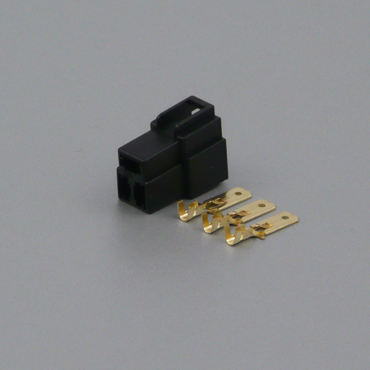 Sada konektoru Faston 6.3 mm, Special, 3 póly, černá - vidlice (samec)