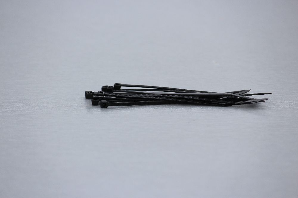 Stahovací páska, 2.5 mm, 100 mm, černá