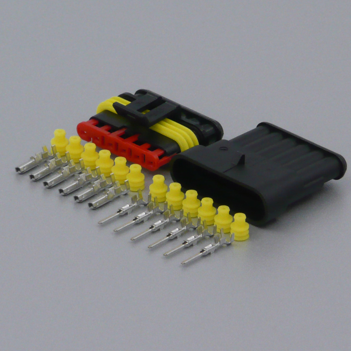 Sada vodotěsného konektoru Superseal 1.5 mm, 6 pólů