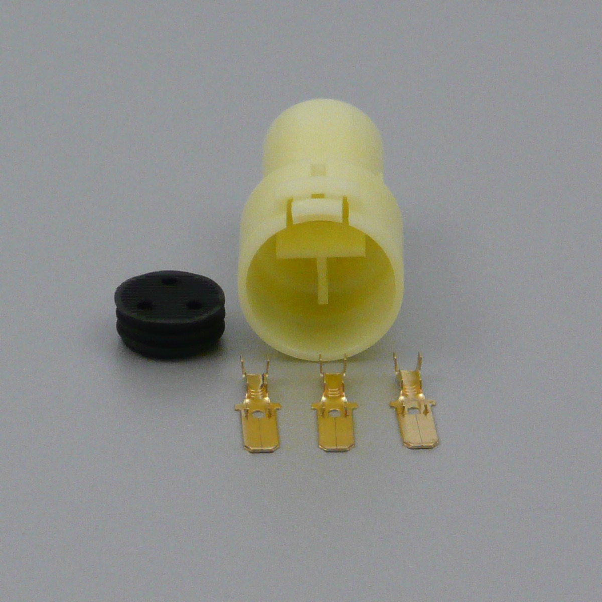 Sada vodotěsného konektoru 6.3 mm, Lance, 3 póly - vidlice (samec)