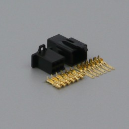 Sada konektoru Faston 2.8 mm, 6 pólů, černá