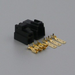 Sada konektoru Faston 6.3 mm, Special, 3 póly, černá