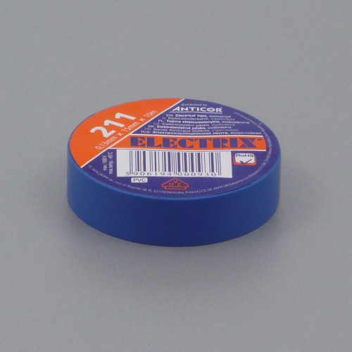 Izolační páska PVC, 15 mm, 10 m, modrá