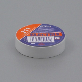 Izolační páska PVC, 15 mm, 10 m, bílá